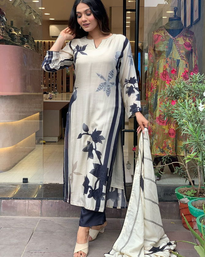 Keshav Softest Muslin Printed  Kurti With Bottom Dupatta Wholesale Market In Surat
